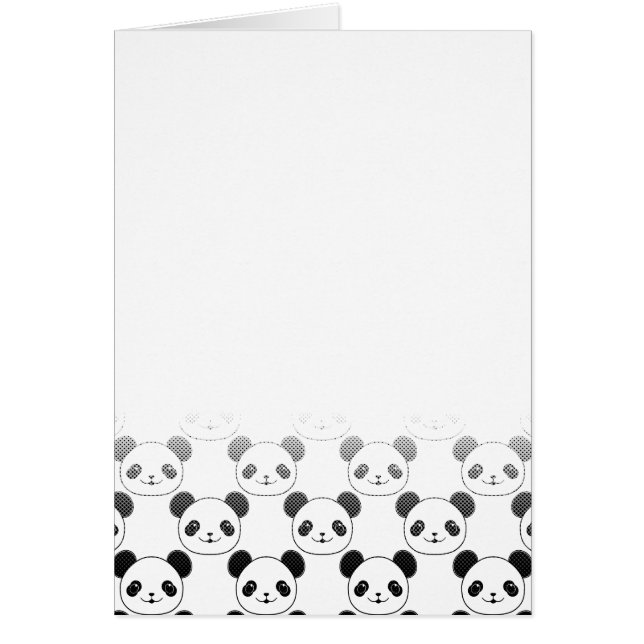 Motif d'ours de panda dégradé (Devant)