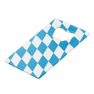 Motif Drapeau Diamant Bavière bleu et blanc