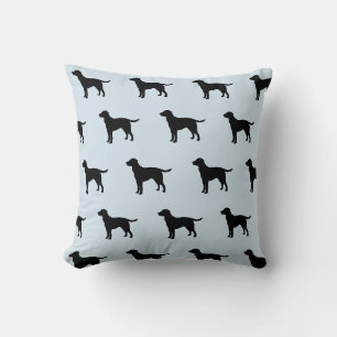 Motif du chien Silhouette Black Lab Coussin