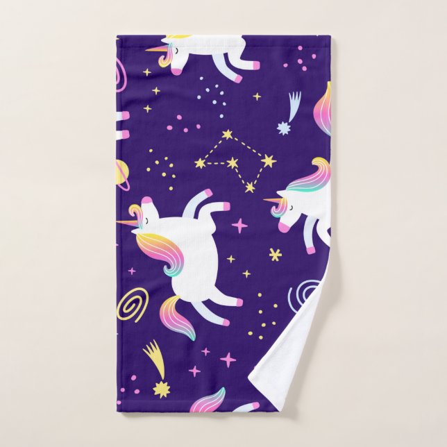 Motif du club de fans Unicorn (Serviette à main)