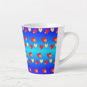 Motif du coeur Latte Mug