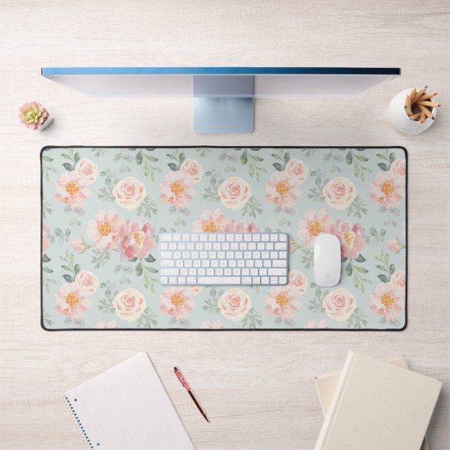 Motif du jardin rose Rose Rose Pastel (Bureau 1)