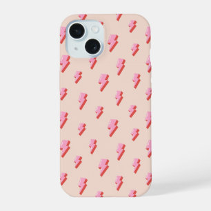 Motif éclair rose
