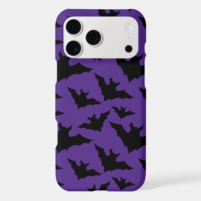 Motif effrayant et cool de chauves-souris noires H (Verso)