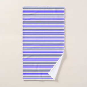 Motif électrique bleu et beige cinq bandes