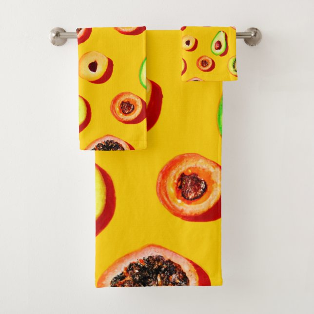 Motif élégant à base de fruits néons (En situation)