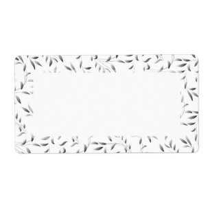Motif élégant de feuille de saule