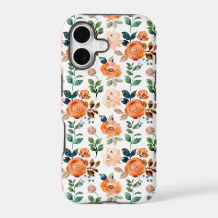 Motif élégant et sans couture de fleurs à l'aquare
