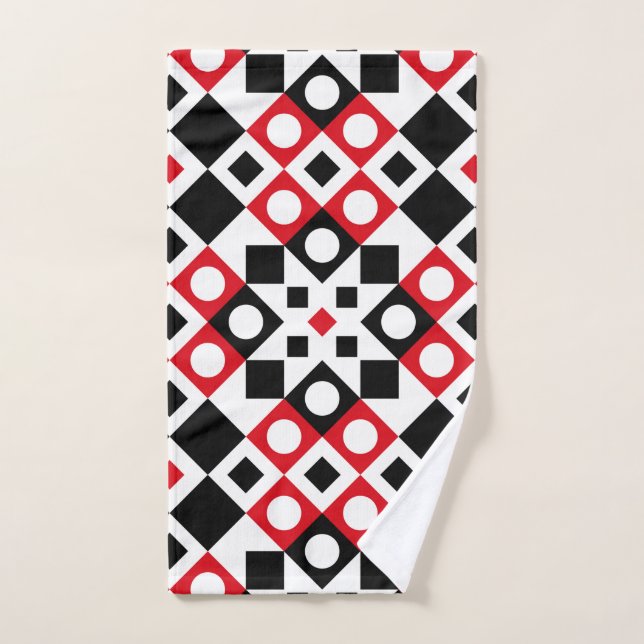 Motif élégant moderne géométrique Vintage (Serviette à main)