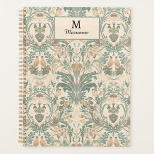 Motif Élégant Vintage Nouveauté Floral Oiseaux