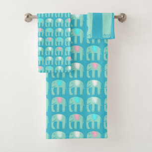 Motif éléphant Aqua