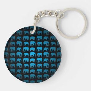 Motif Éléphant Bleu