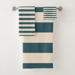 Motif émeraude chic rayé blanc