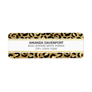 Motif Empreinte de léopard sauvage et exotique