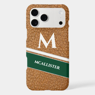 Motif en cuir de luxe personnalisé Monogramme Patr