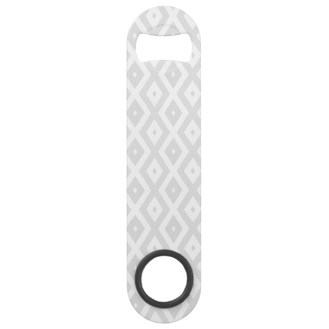 Motif en diamant gris clair et blanc (Devant)