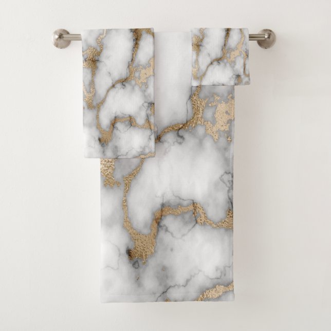 Motif en marbre blanc Cool tendance (En situation)