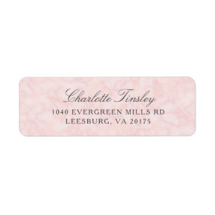 Motif en marbre rose vif