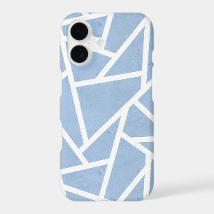 Motif en mosaïque bleu pâle et blanc
