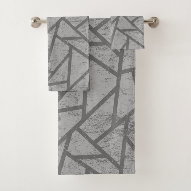 Motif en mosaïque gris (En situation)