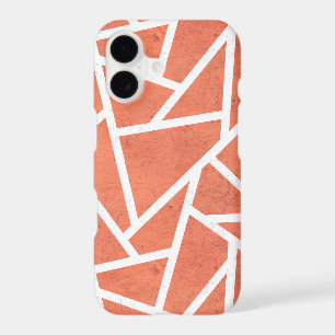 Motif en mosaïque orange mandarin