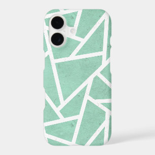 Motif en mosaïque verte et blanche