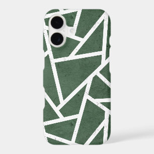 Motif en mosaïque verte et blanche