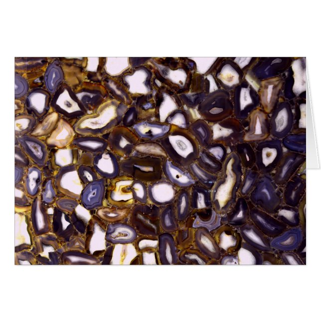 Motif en pierre blanche Brown violet (Devant horizontal)