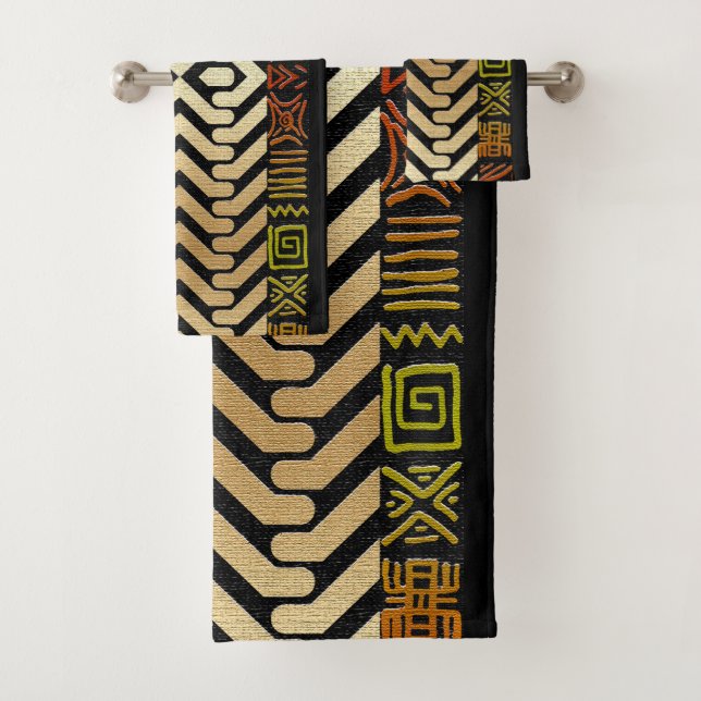 Motif en tissu de boue africain (En situation)