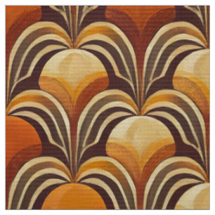 Motif en tissu rétro des années 70