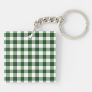 Motif En vichy vert et blanc