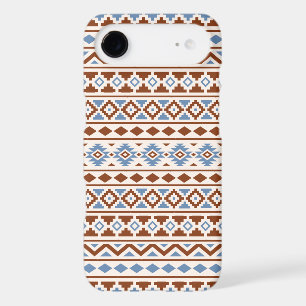 Motif Essence Aztèque II Crème Bleu Rouille