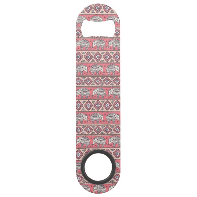 Motif ethnique rose d'éléphant (Devant)