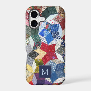 Motif Étoiles Patchwork Découpage Monogramme