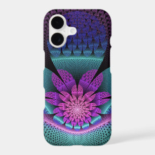 Motif Fantastique Fleur Fractale de Couleur Inhabi