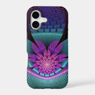 Motif Fantastique Fleur Fractale de Couleur Inhabi