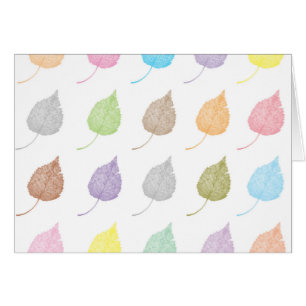 Motif feuille coloré