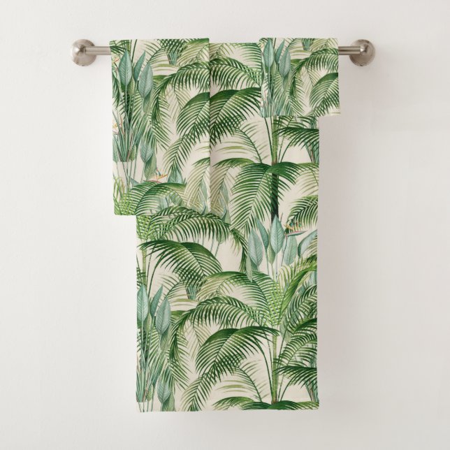 Motif Feuille de palme de feuillage tropical (En situation)