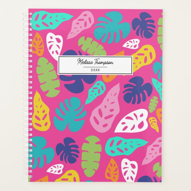 Motif Feuille d'été de couleur vive (Devant)