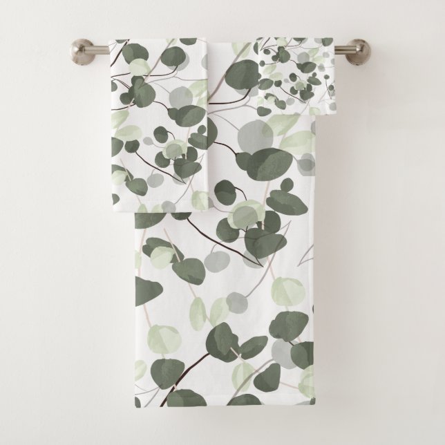Motif feuille doux et frais Eucalyptus (En situation)