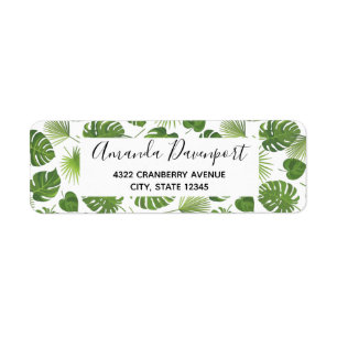 Motif Feuille élégant Green Tropical