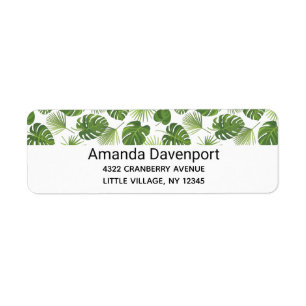 Motif Feuille élégant Green Tropical