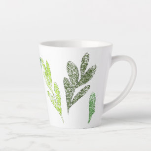 Motif feuille Latte Mug