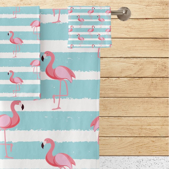 Motif Flamingo rose en bande (Créateur téléchargé)