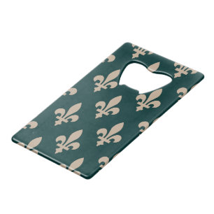 Motif Fleur de Lis, Crème Royale Française sur Fon