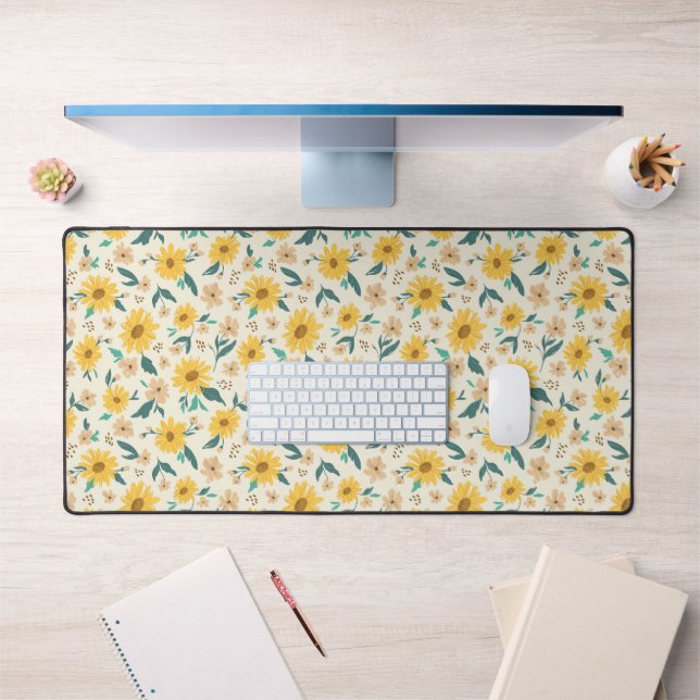 Motif Fleur de marguerite jaune (Bureau 1)