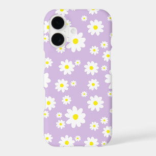 Motif fleur de marguerite violette Printemps