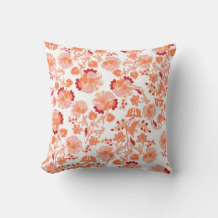Motif Fleures Throw Pillow