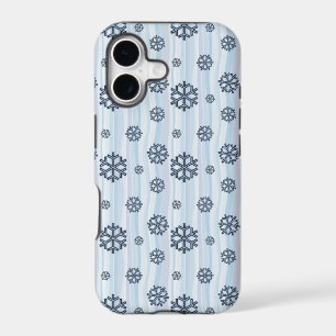 Motif Flocon de Neige Bleu
