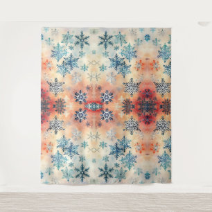 Motif Flocons de Neige Vintage - Tapisserie